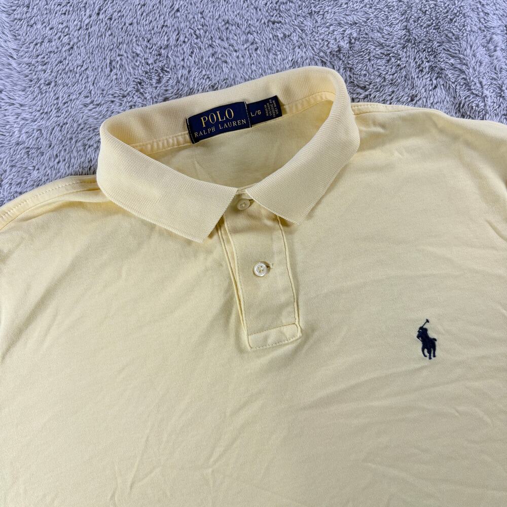 Polo Ralph Lauren Yellow Casual Short Sleeve Shirt Sz L